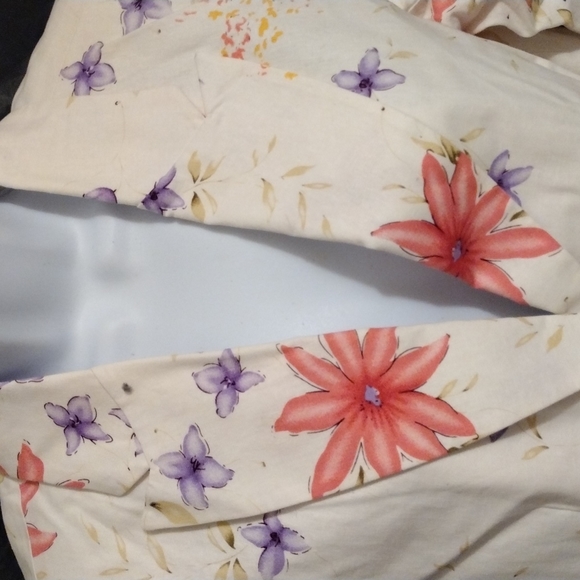 Chadwick's Linen cotton blend floral button blazer - Picture 4 of 8